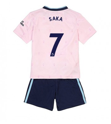 Arsenal Bukayo Saka #7 Tredjedraktsett Barn 2022-23 Kortermet (+ Korte bukser)